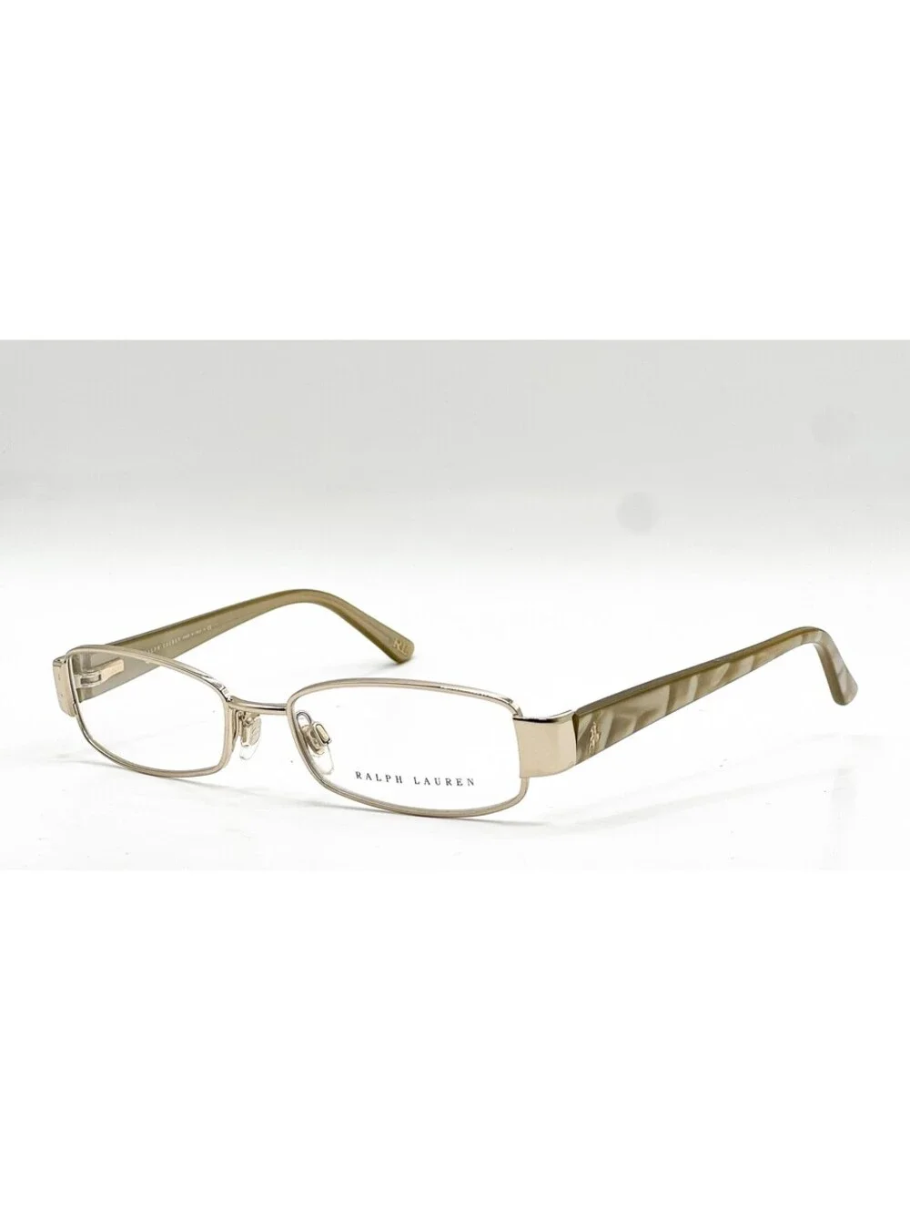 Ralph Lauren RL 5064 9116 Clear Champagne Oval Eyeglass Frames 49-16-135